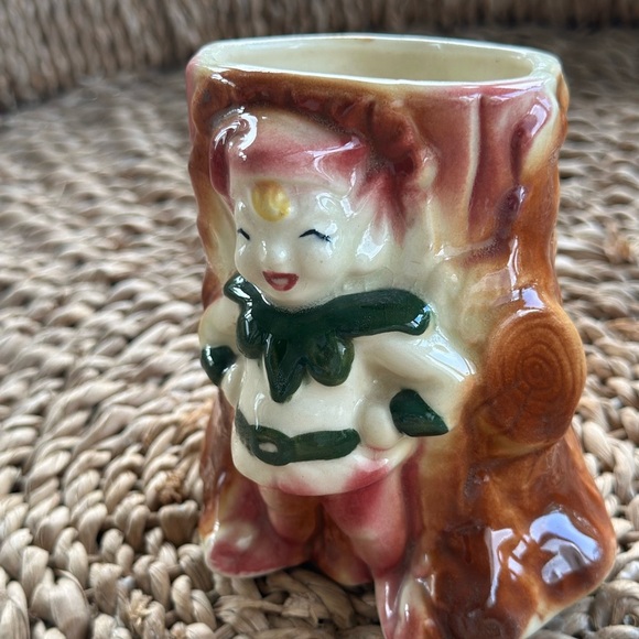 Vintage Ceramic Pixie Elf Vase - Picture 3 of 8